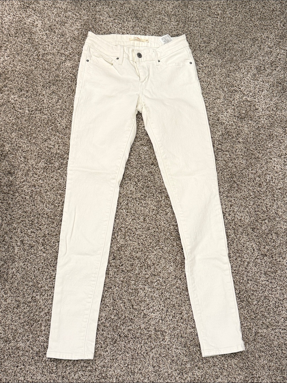 Levi's 711 Women’s White Skinny Jeans 26